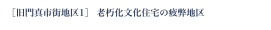 ［旧門真市街地区1］ 老朽化文化住宅の疲弊地区